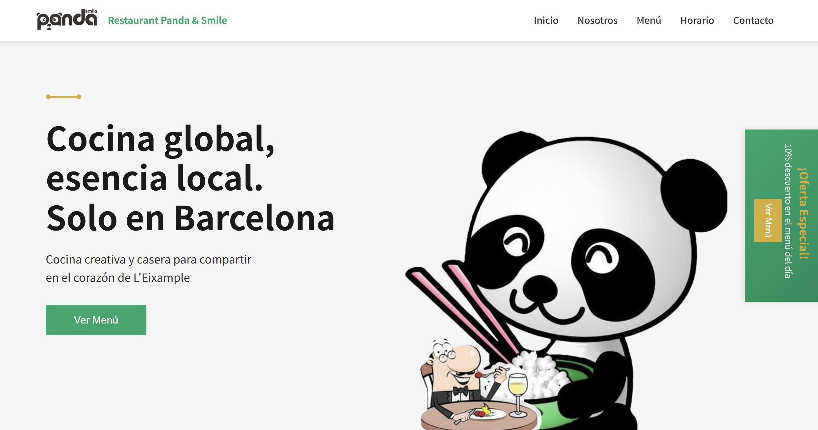 Restaurant Panda & Smile - Fusión de sabores y ambiente moderno