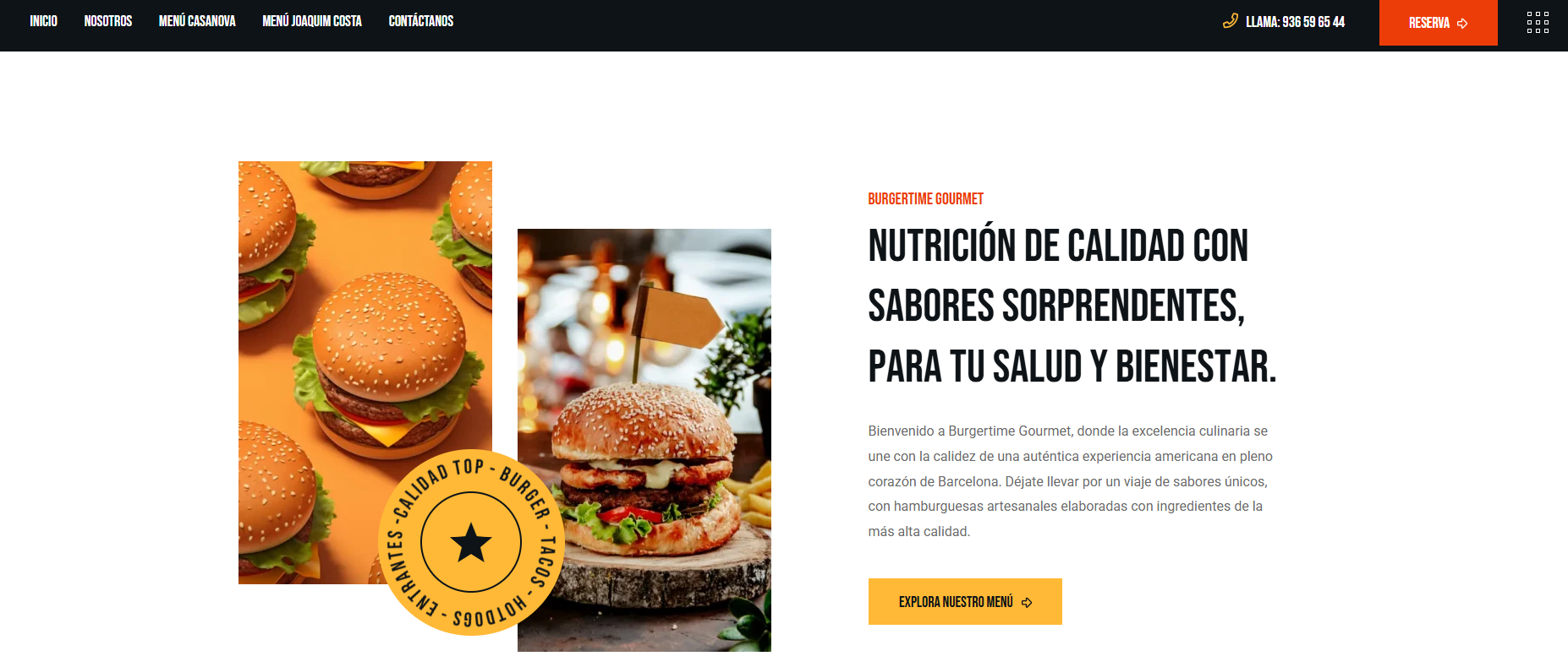 Burgertime Gourmet digital marketing halal burger restaurant Barcelona